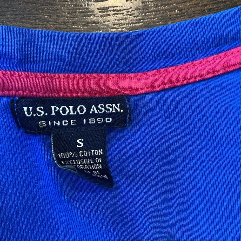 Polo women’s long sleeve V-neck blue top small - Picture 3 of 4
